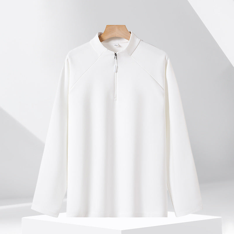 Half-zip sweatshirt with stand-up collar, 320g