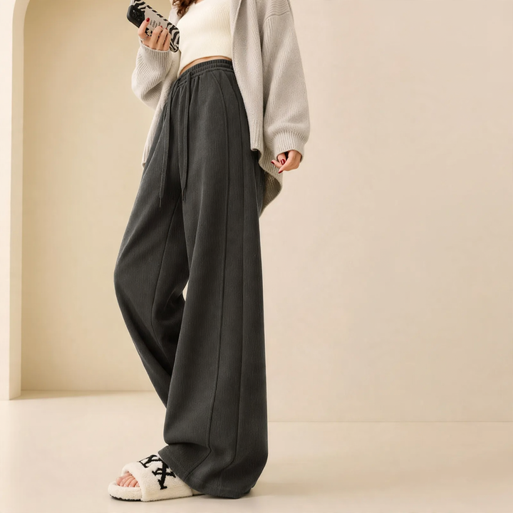 Kord-Wide pants with high waist for women