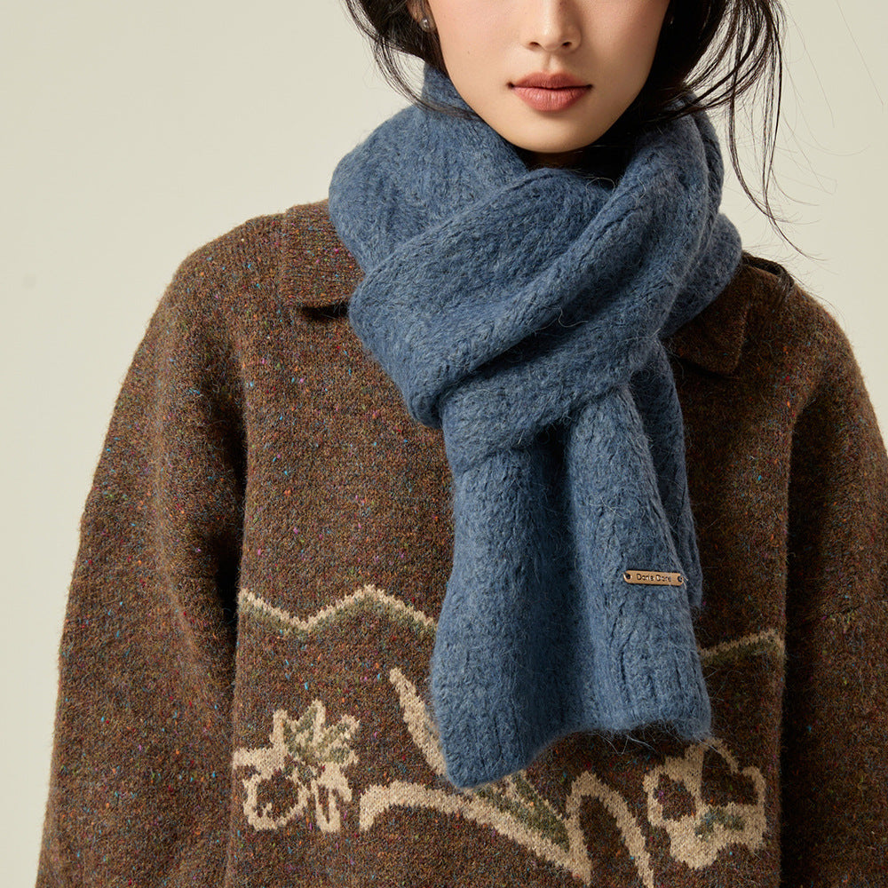 Women's scarf made of alpaca wool, 165x24cm