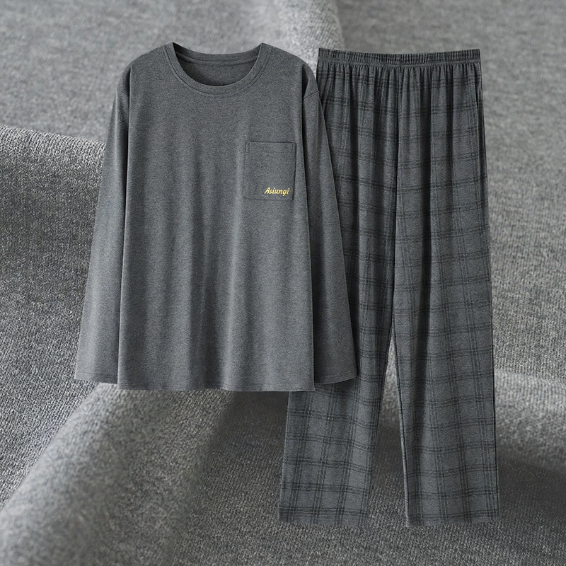 Men's Pyjama Set made of Modal, long-sleeved