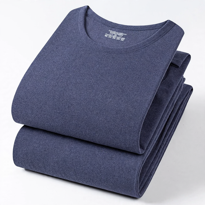 Men's Thermal Underwear Set, Lined, Round Neck
