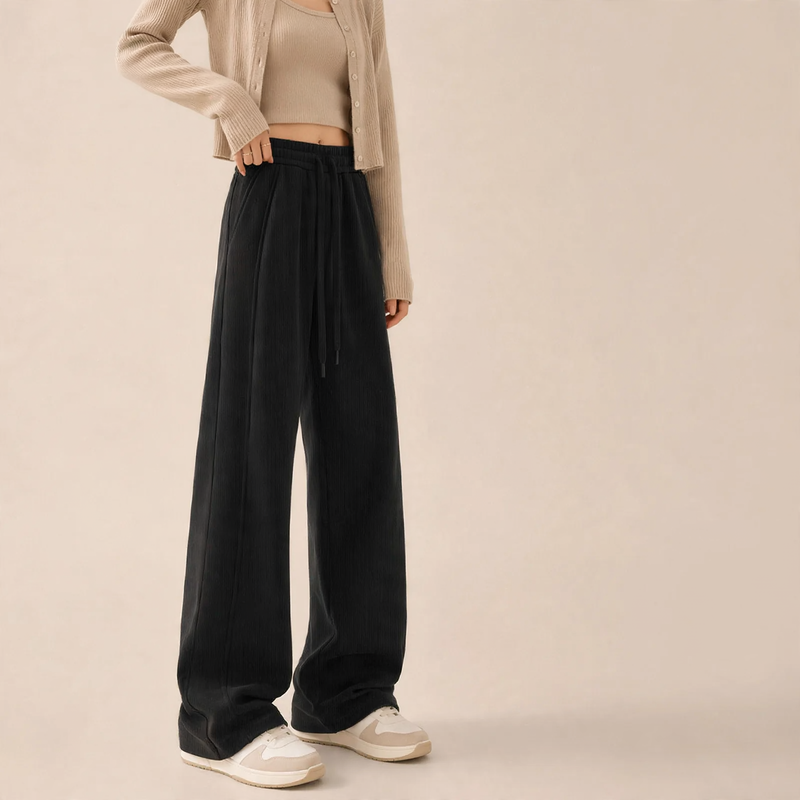 Kord-Wide pants with high waist for women