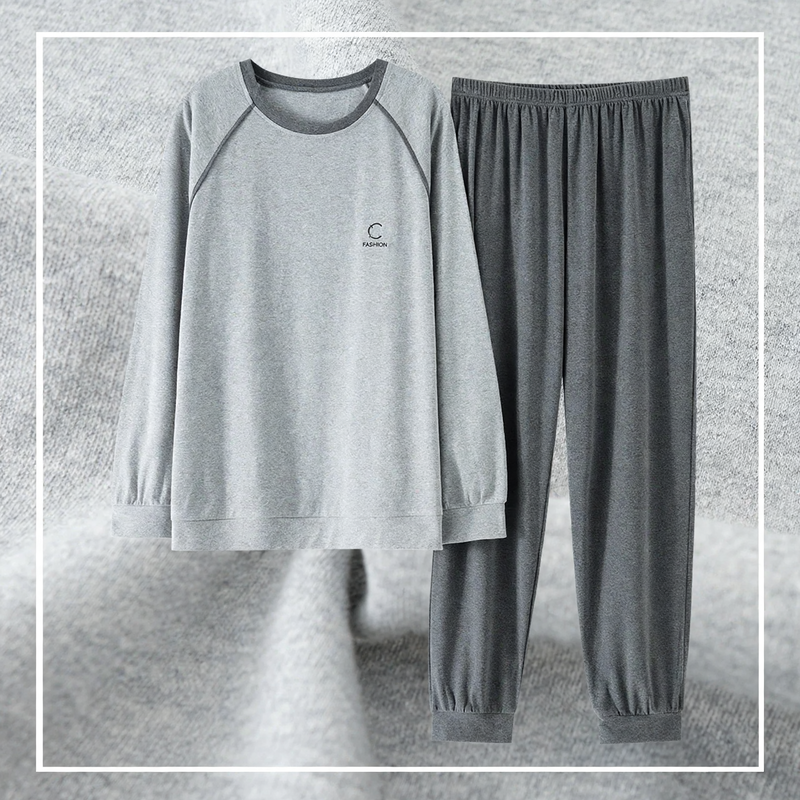 Men's Pyjama Set made of Modal, long-sleeved