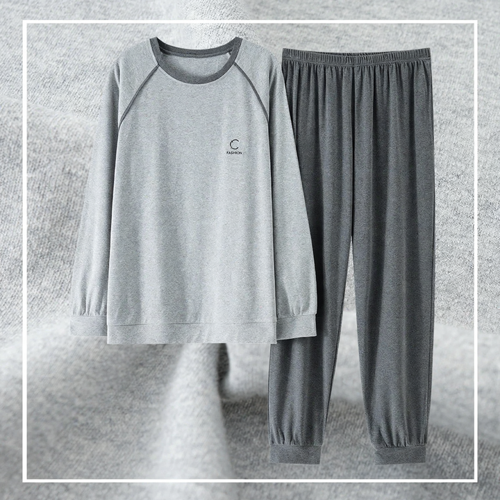 Men's Pyjama Set made of Modal, long-sleeved