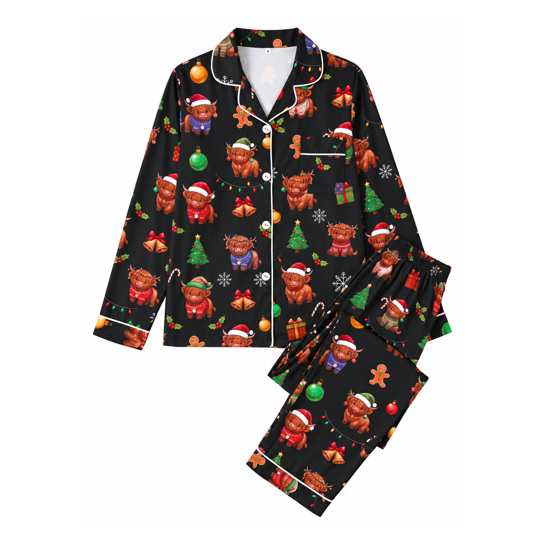 Women's Pajamas, Long-sleeved, Milk Silk, Set