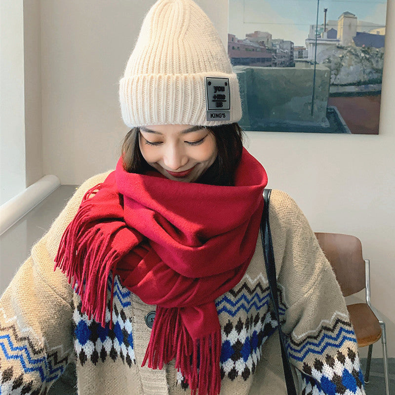 Solid color scarf, 200x70 cm, versatile