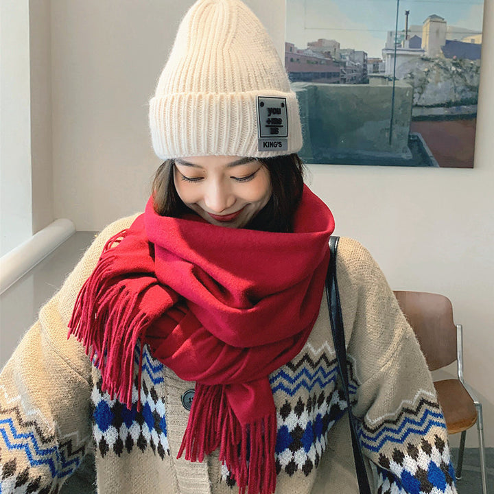 Solid color scarf, 200x70 cm, versatile