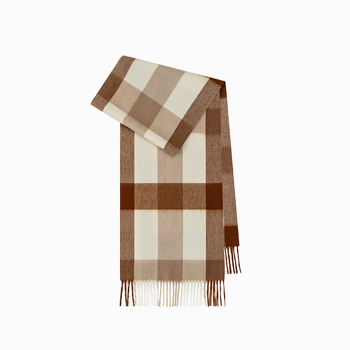 Long scarf made of 100% wool for men