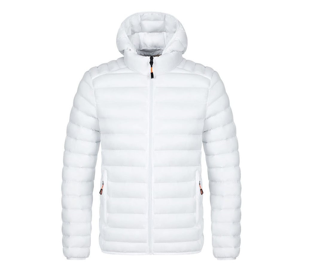 Men's winter jacket with removable sleeves
