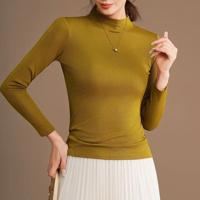 Women's knit sweater, elastic, for autumn and winter