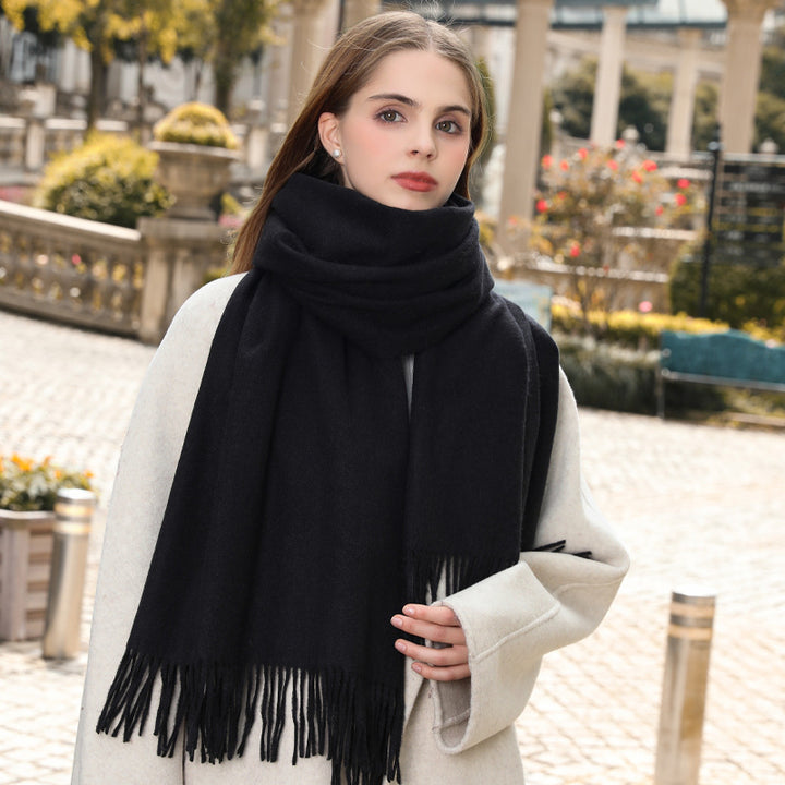 Wool scarf, solid color, various sizes