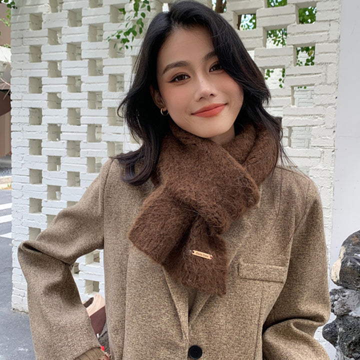 Thicker alpaca wool blend scarf