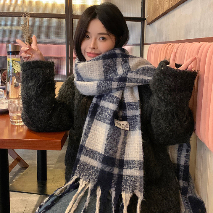 Knitted scarf in Korean style, 200x60 cm