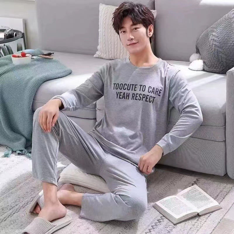 Men's Pajama Set, long-sleeved, lightweight and comfortable