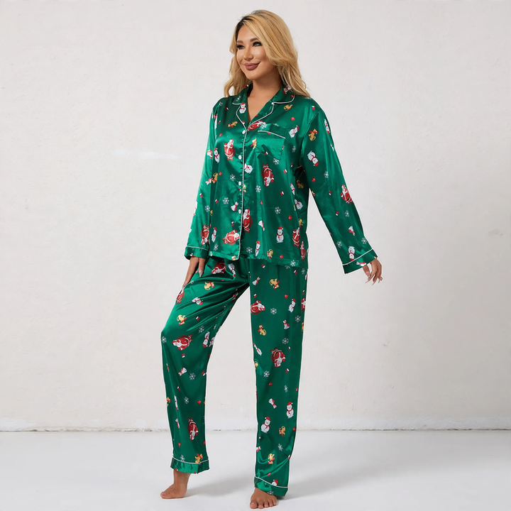 Ladies' loungewear set with Christmas print