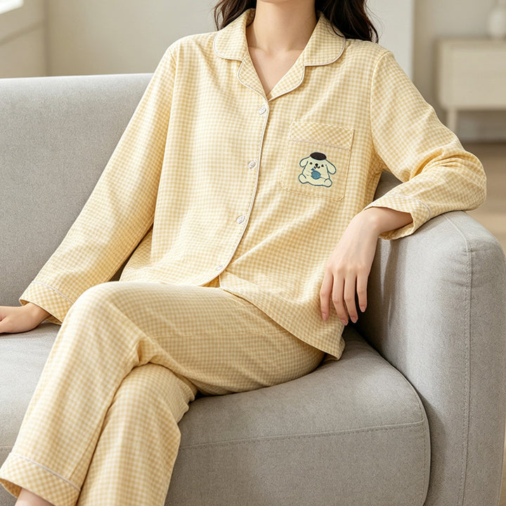 Lightweight women's pajamas, long sleeve, spring and autumn