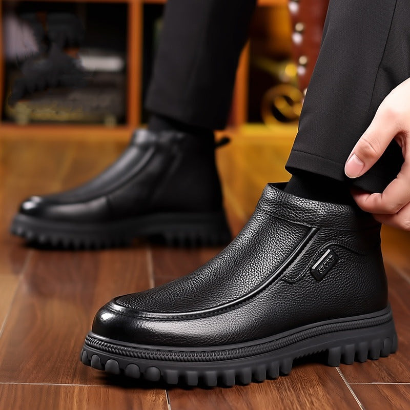 Men's winter boots, padded, non-slip, warm
