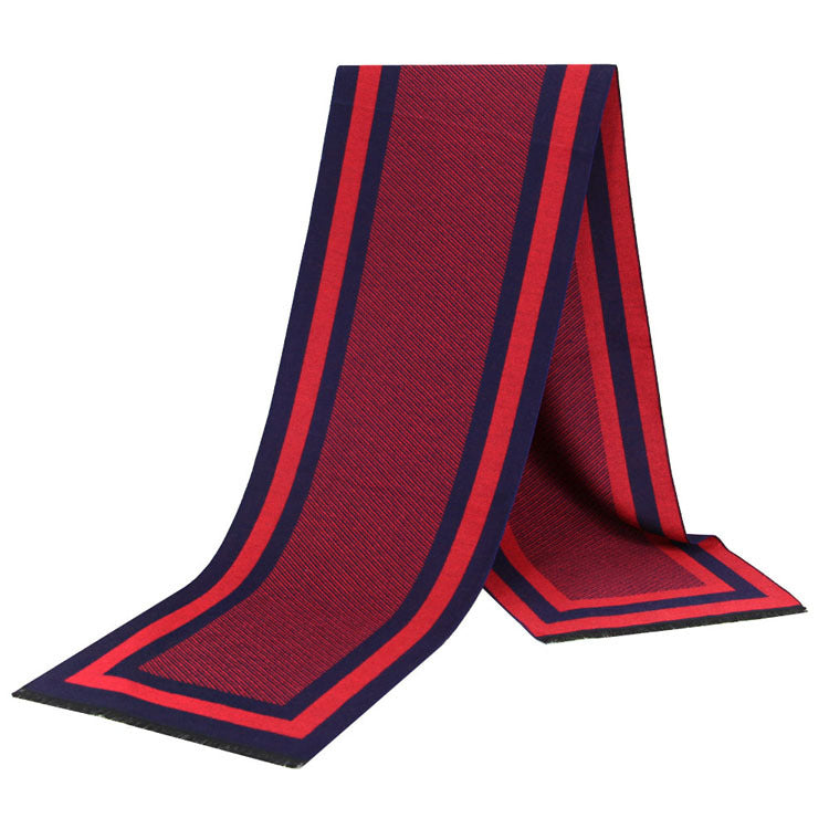 Classic winter scarf for men, 180 cm