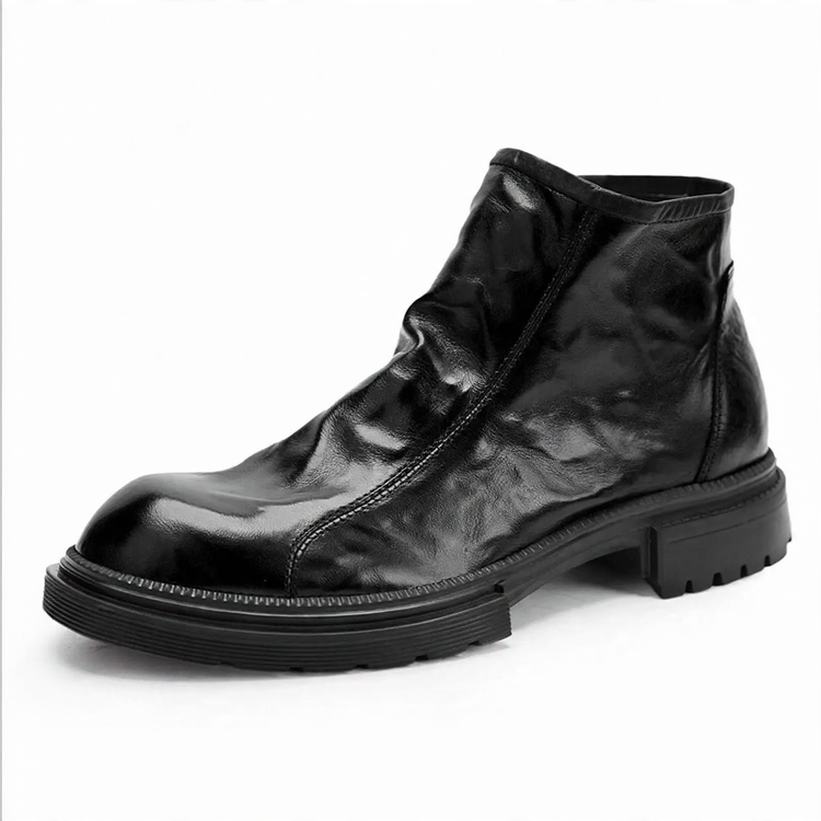 Men's Chelsea boots made of cowhide leather, breathable