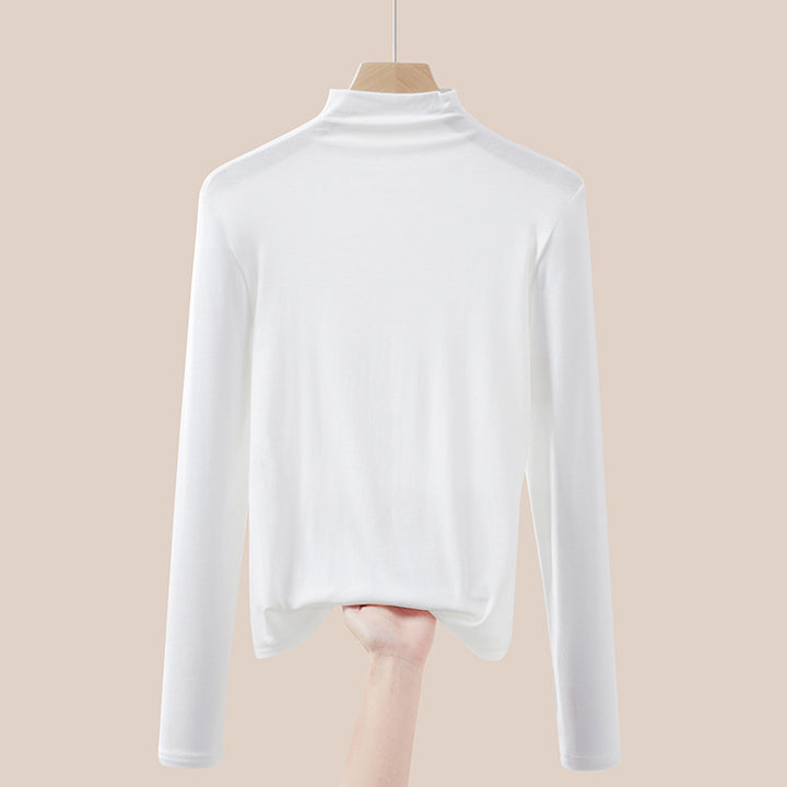 Thinner women's turtleneck sweater, long sleeve, knit