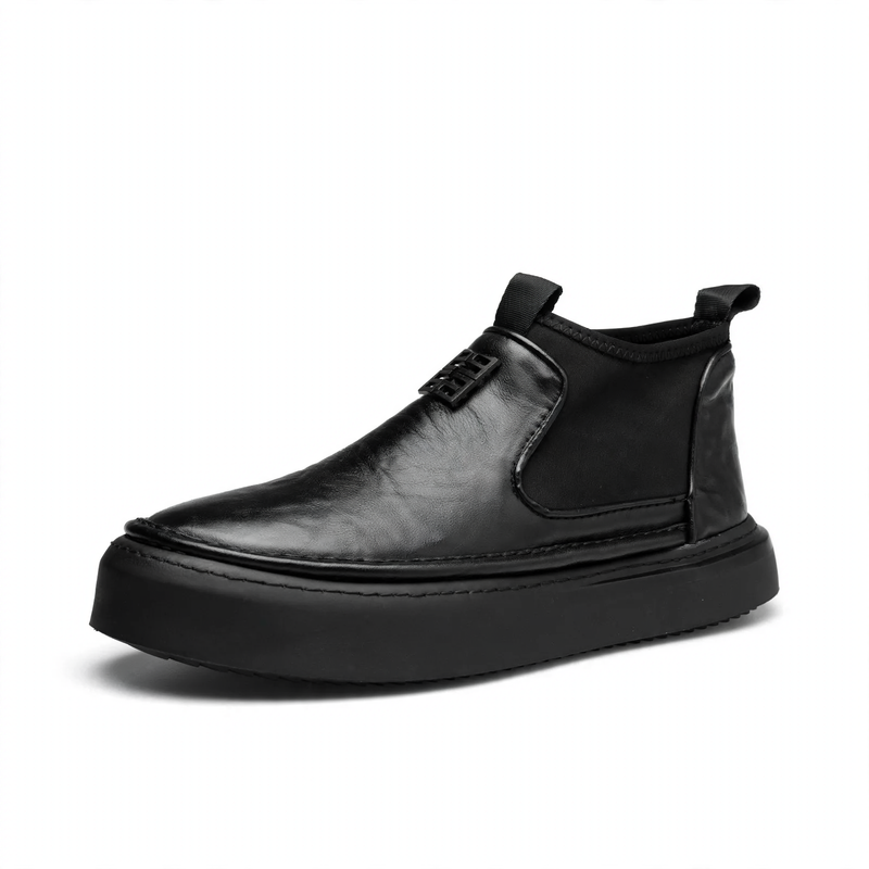 Men's ankle boots, suede look, lined or unlined
