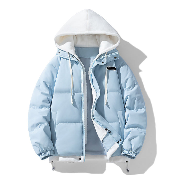 Padded unisex winter jacket with hood