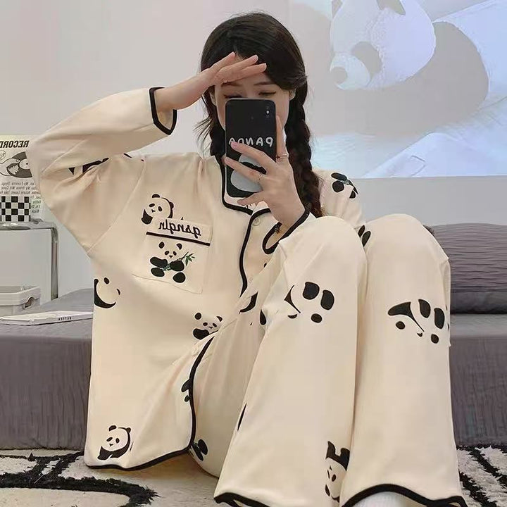 Ladies' house suit, long-sleeved, cartoon style, comfortable