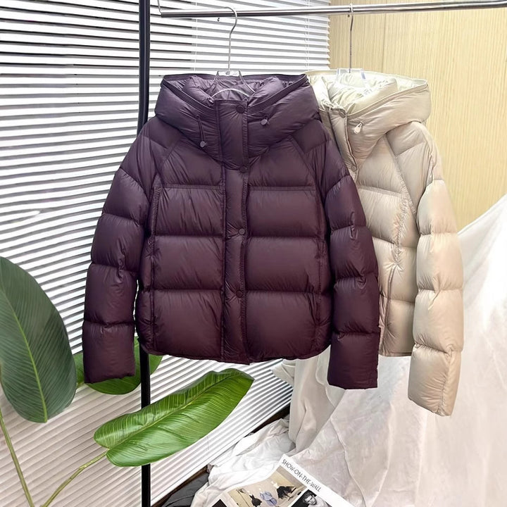 Short women's puffer jacket in Korean style