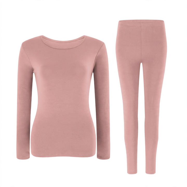 Women's Thermal Underwear Set, Modal, Warming, Crew Neck