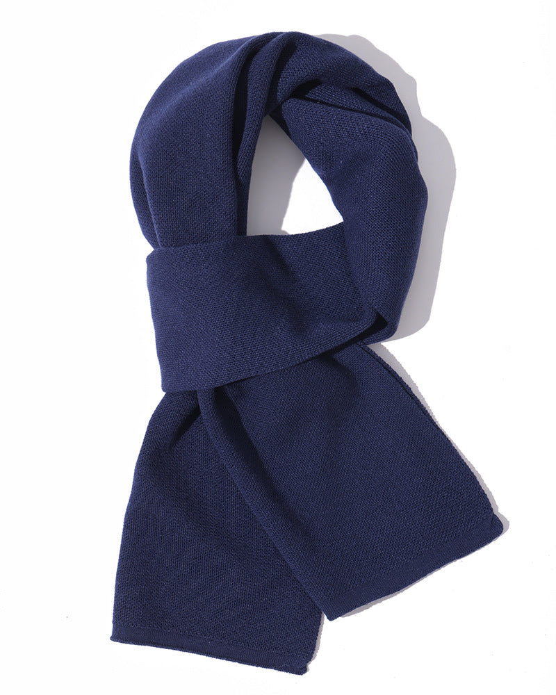 Thick men's scarf in solid colors