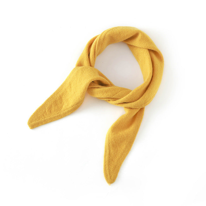 Triangle scarf made of cashmere-wool blend