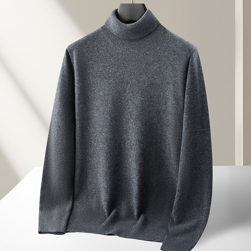 Men's turtleneck sweater made of 100% merino wool