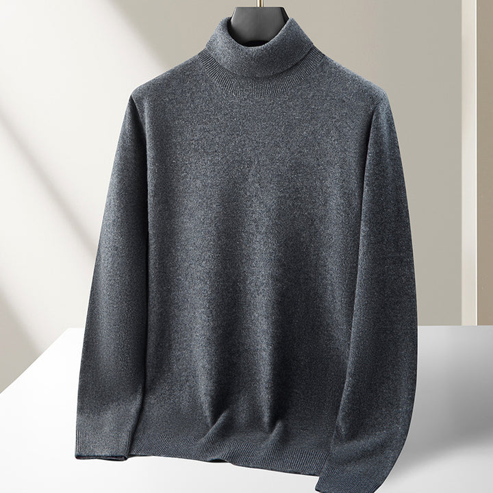 Men's turtleneck sweater made of 100% merino wool