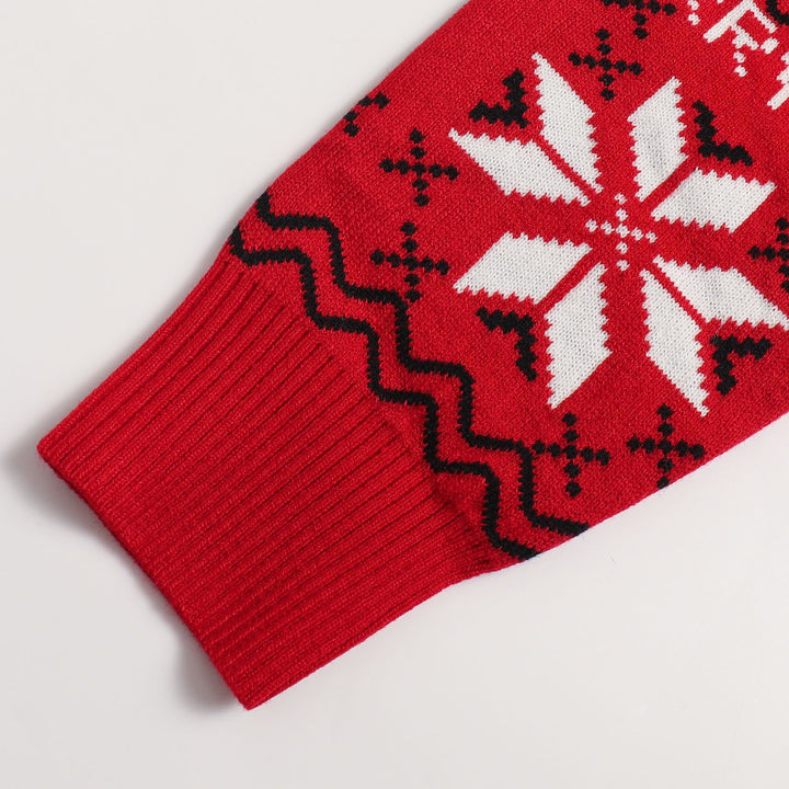 Unisex Christmas Sweater with Jacquard Pattern