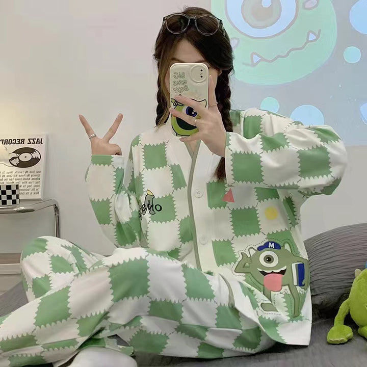 Ladies' house suit, long-sleeved, cartoon style, comfortable