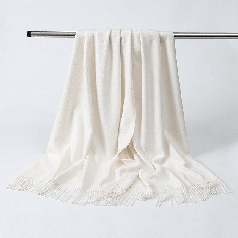 Elegant wool cashmere scarf for men and women