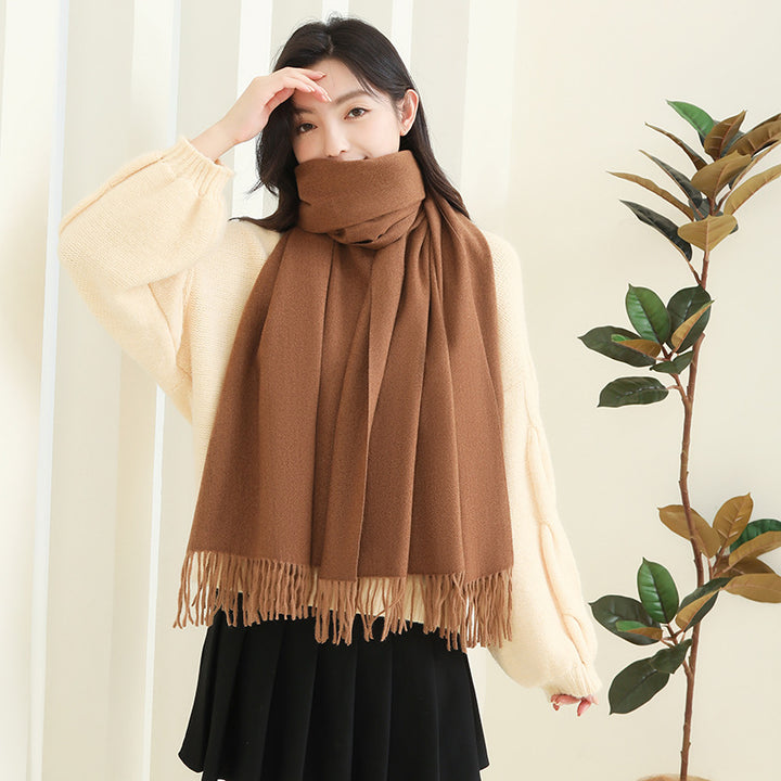 Thick winter scarf, 200x70 cm