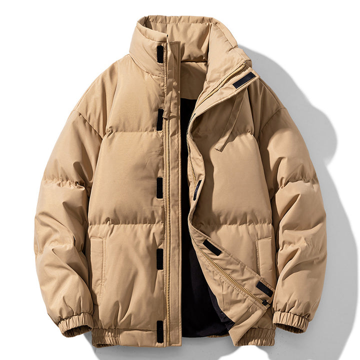 Warm men's down jacket in Korean style