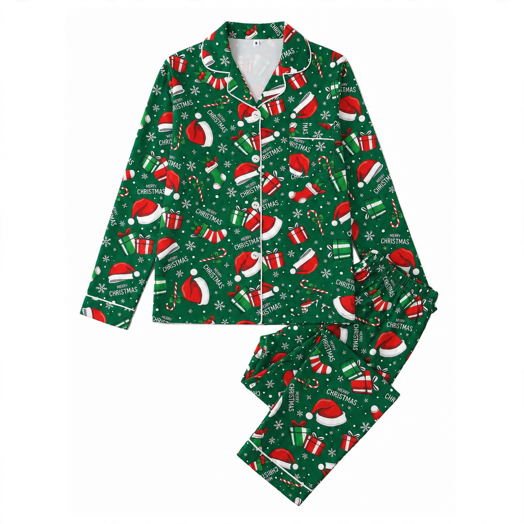Women's pajamas, long-sleeved, milk silk, set