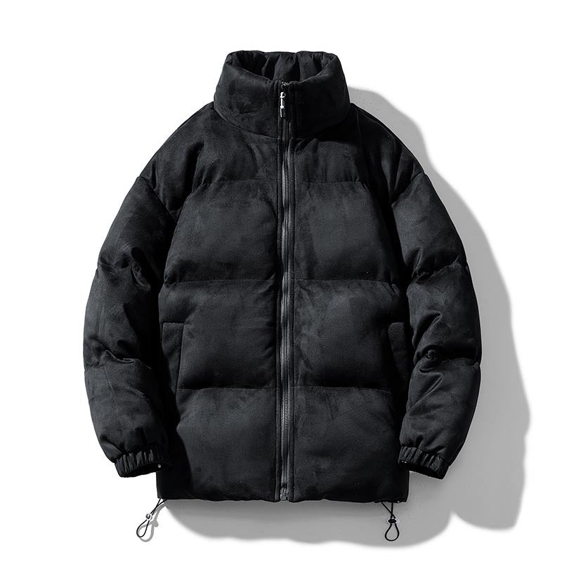 Men's Suede-Look Quilted Jacket, loose fit