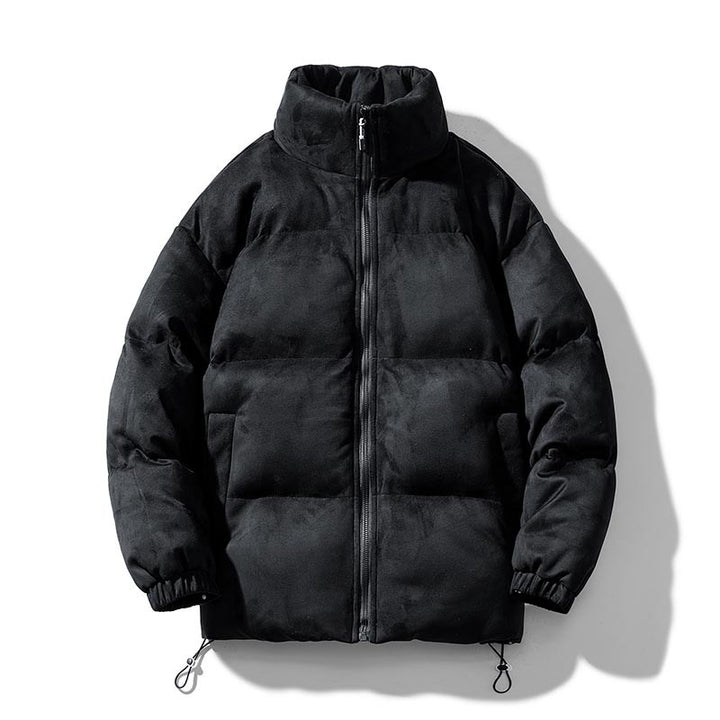 Men's Suede-Look Quilted Jacket, loose fit