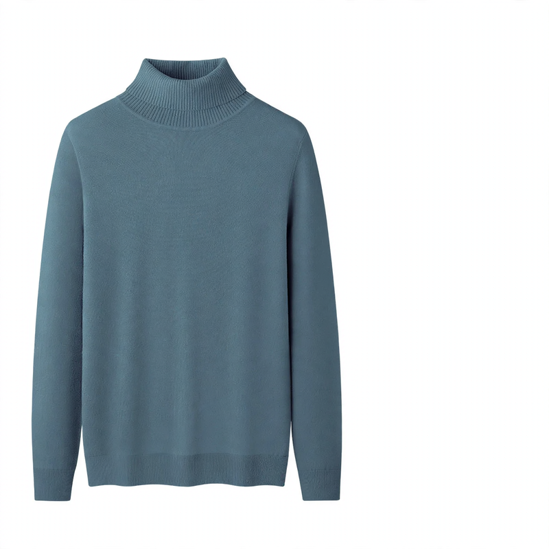 Men's turtleneck sweater, lined