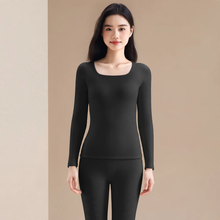 Extra warm thermal underwear set with lamb fleece lining