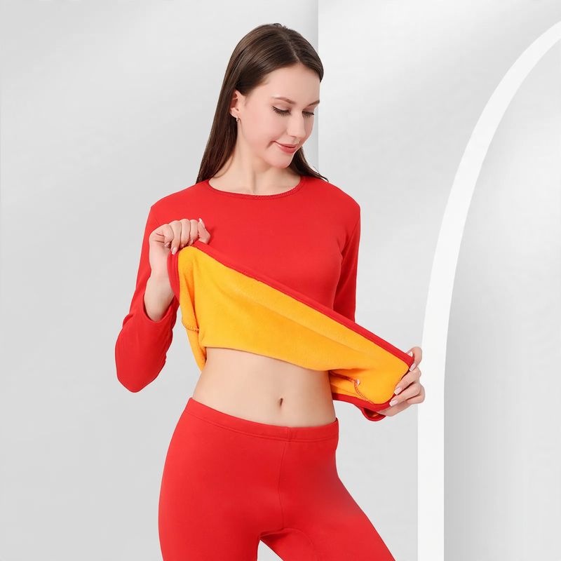 Padded thermal underwear set for women and men