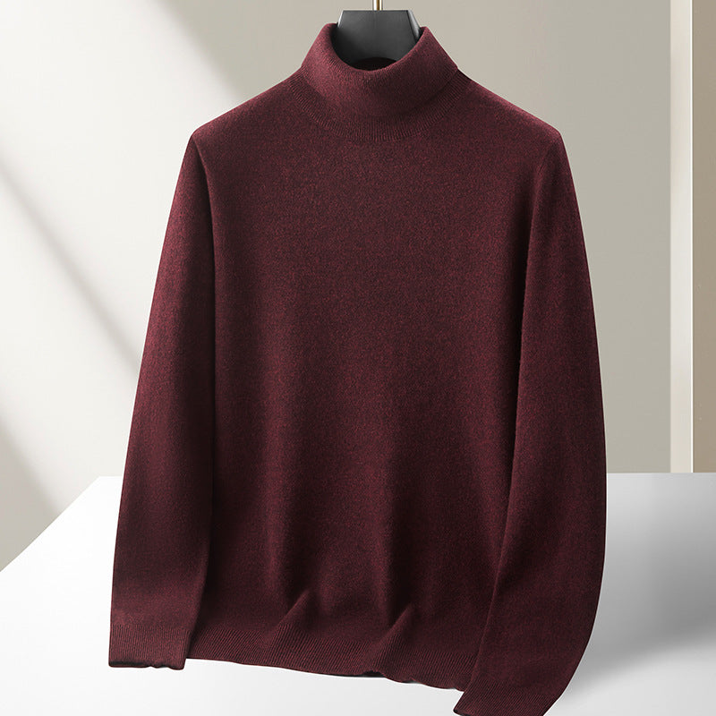 Men's turtleneck sweater made of 100% merino wool