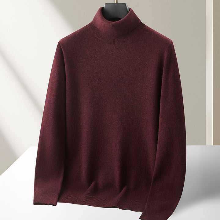 Men's turtleneck sweater made of 100% merino wool