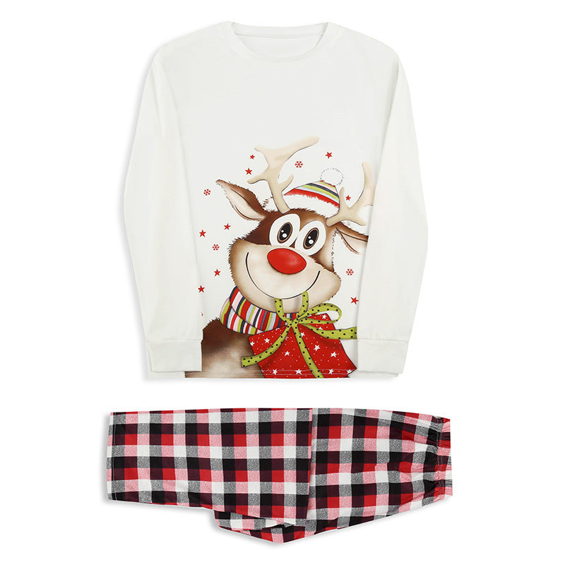 Family Pajama Set with Reindeer Design
