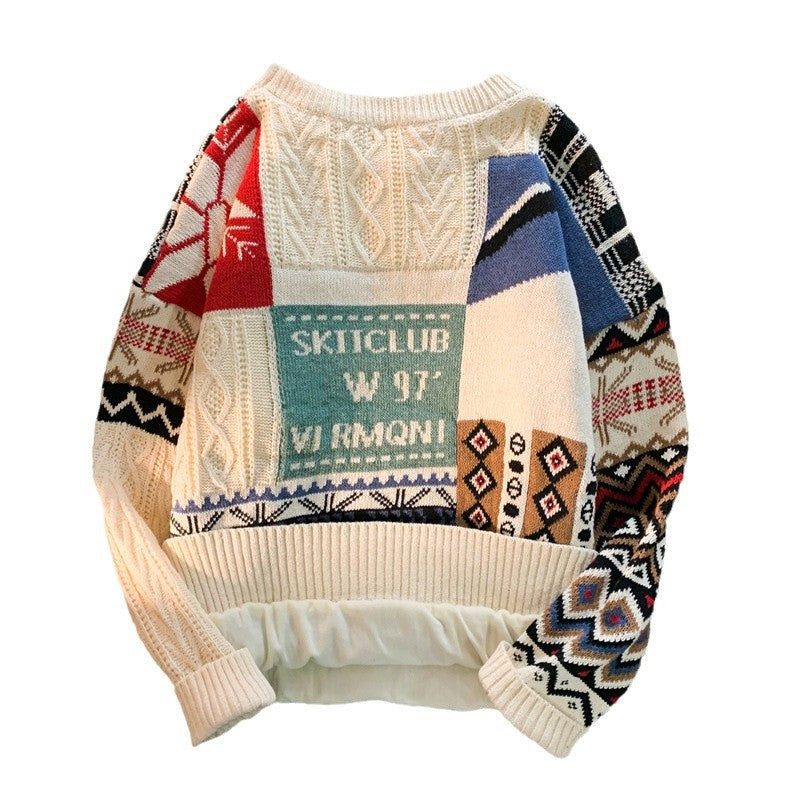 Warmer Winter Knit Sweater for Men, Christmas Design