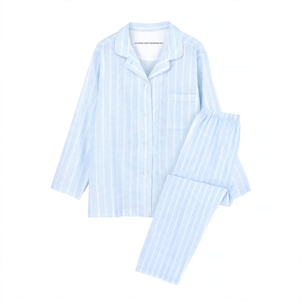 Couple loungewear, cotton, two-layer muslin fabric