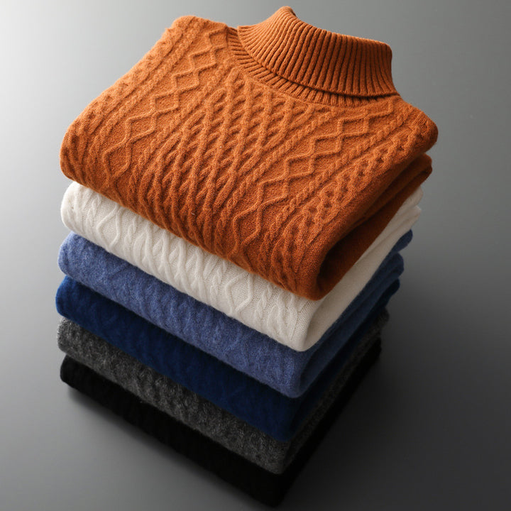 Warmer turtleneck sweater made of 100% merino wool